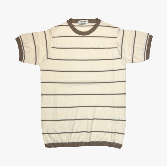 T-Shirt Risca Horizontal - Marfim