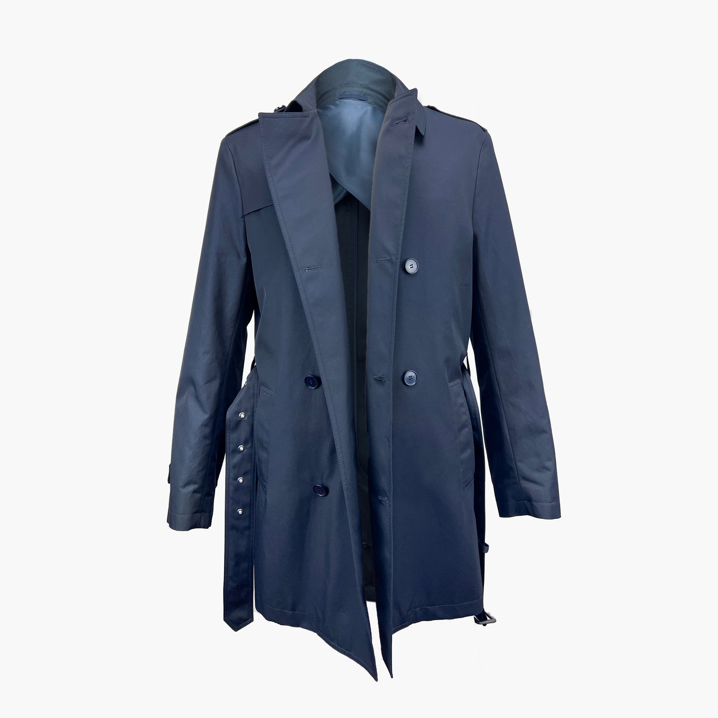 Gabardine Trincheira 3/4 - Azul Esc.