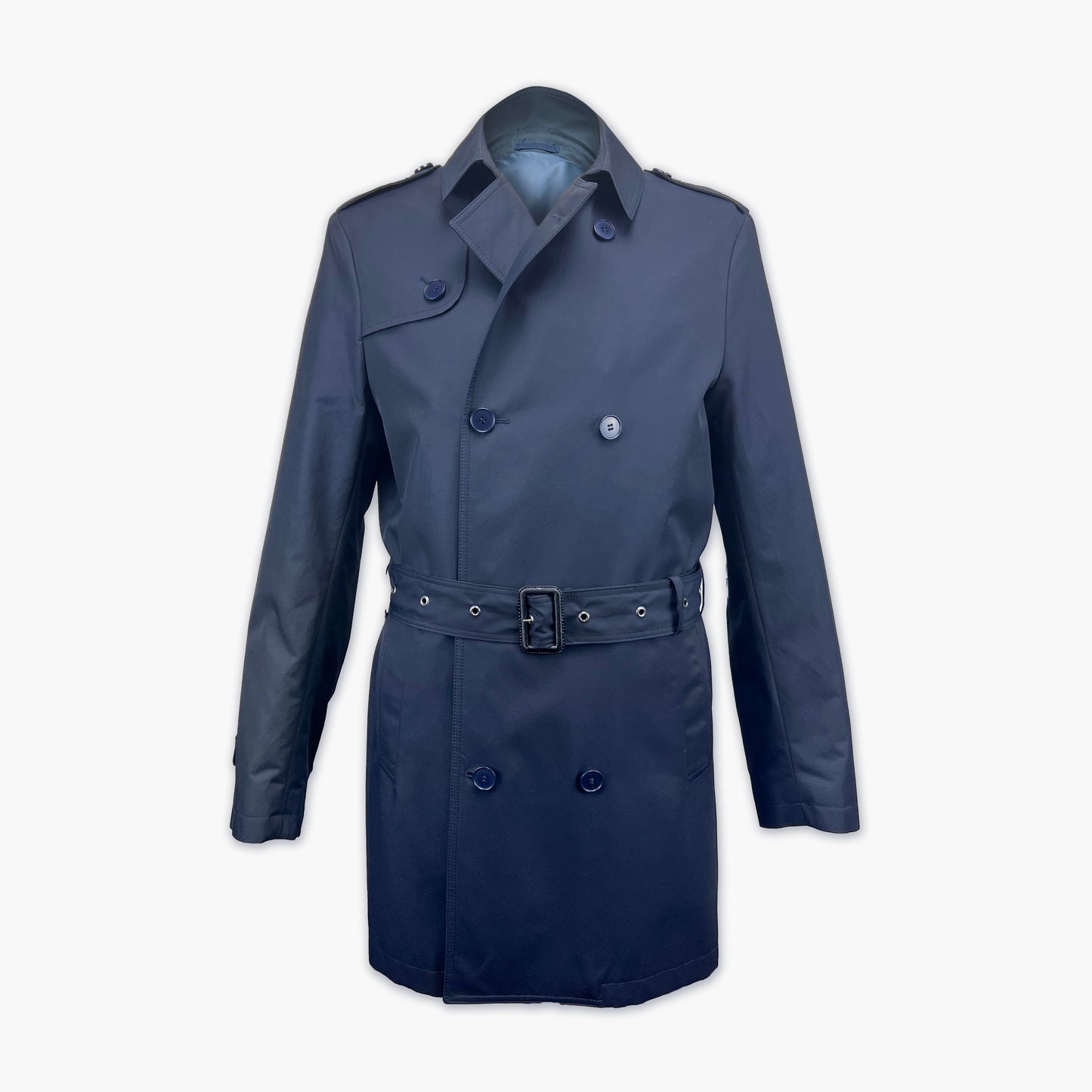 Gabardine Trincheira 3/4 - Azul Esc.
