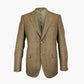 Checkered Tweed Coat - Green Shades