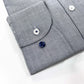 Camisa Oxford Cinza Button Down