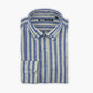 Striped shirt with pocket - Blue/ Cream