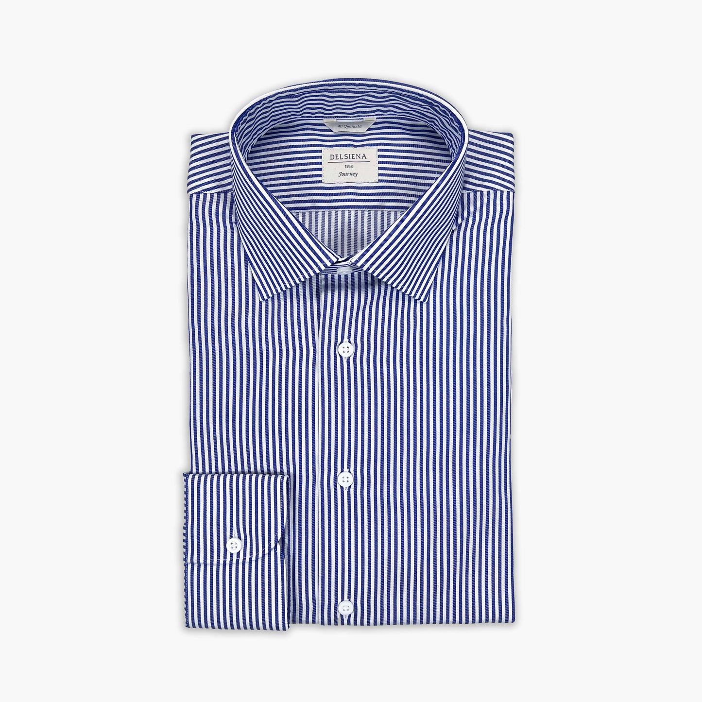 Camisa Risca "Easy Iron" - Azul