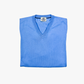 Pullover c/ decote "V" - Azul