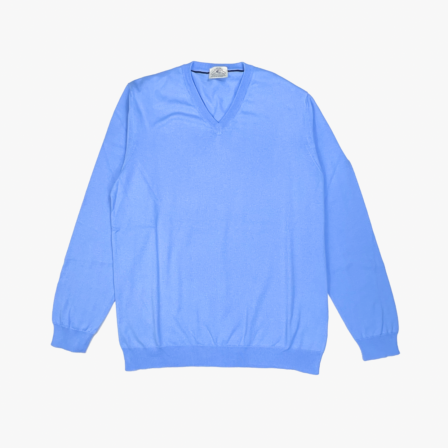 Pullover c/ decote "V" - Azul