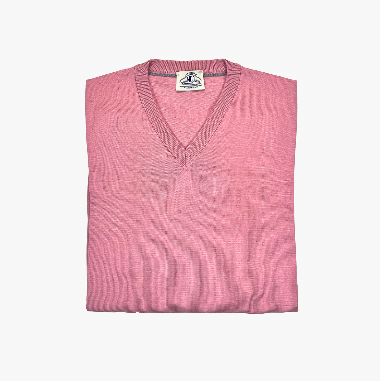 Pullover c/ decote "V" - Rosa