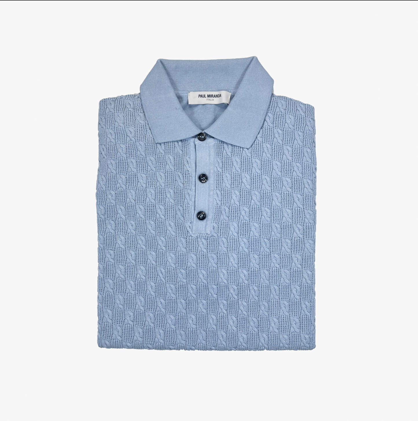 Polo Entrançado - Azul Claro