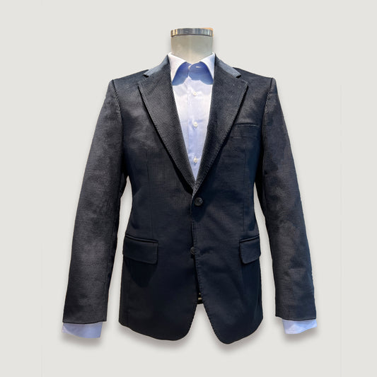 Casaco de Bombazine Azul Escuro