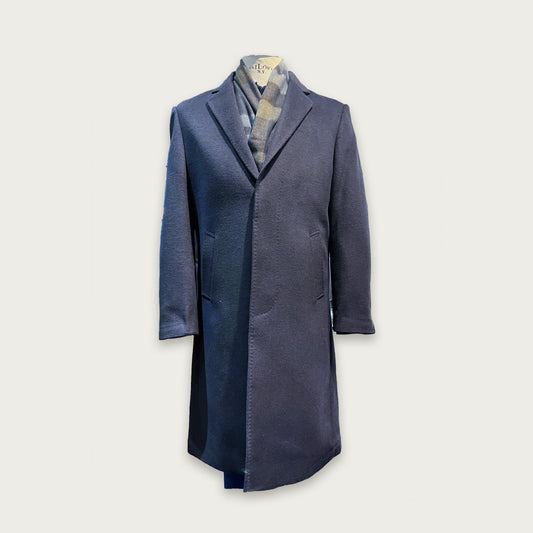Dark Blue 3/4 Overcoat