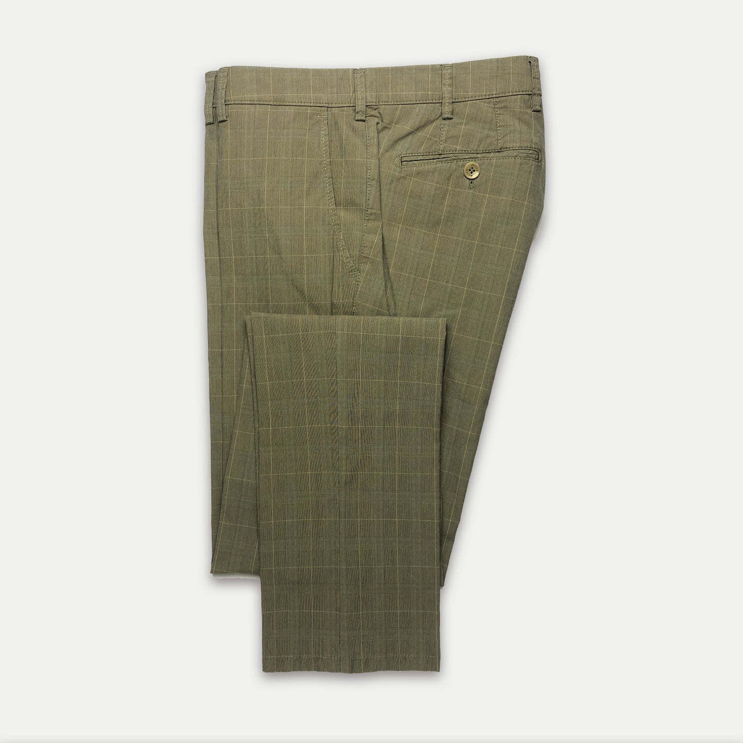 Brown Checkered Chino