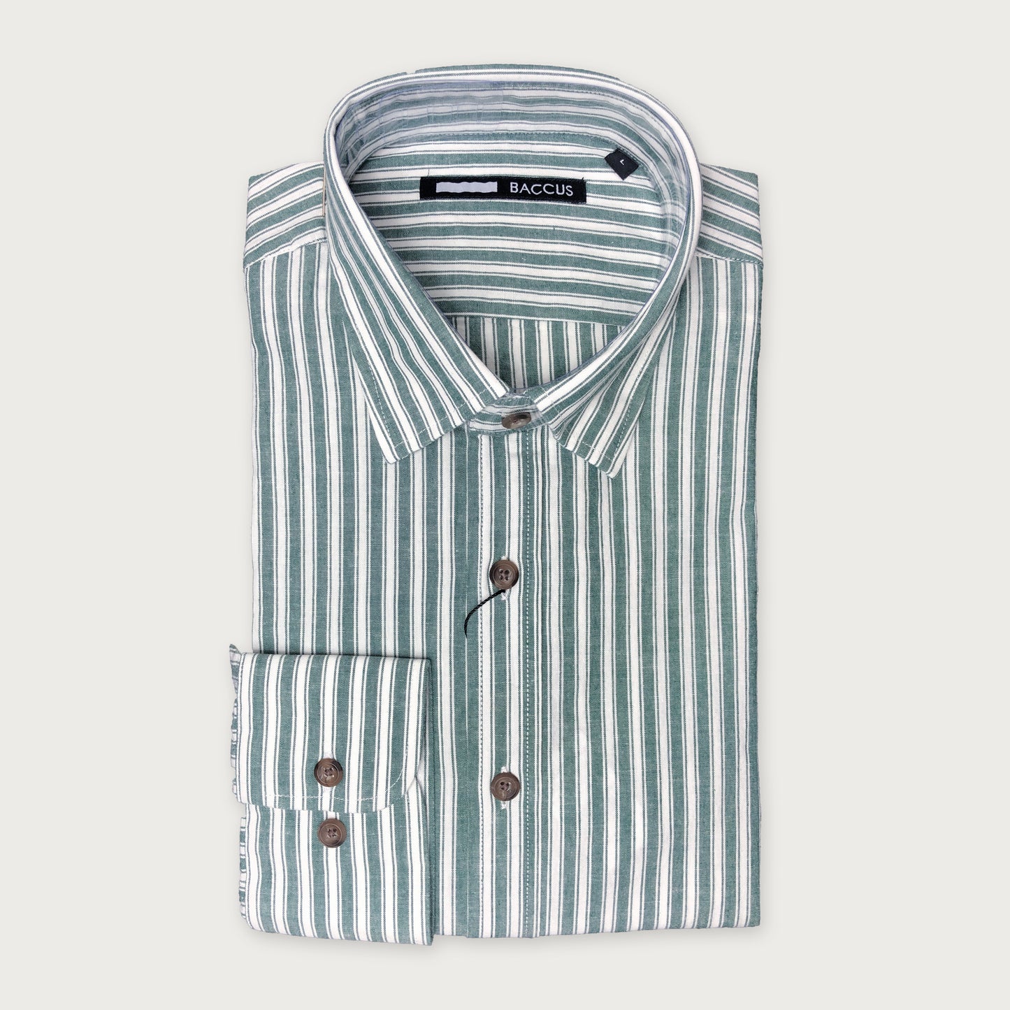 Camisa Listrada Verde / Branco