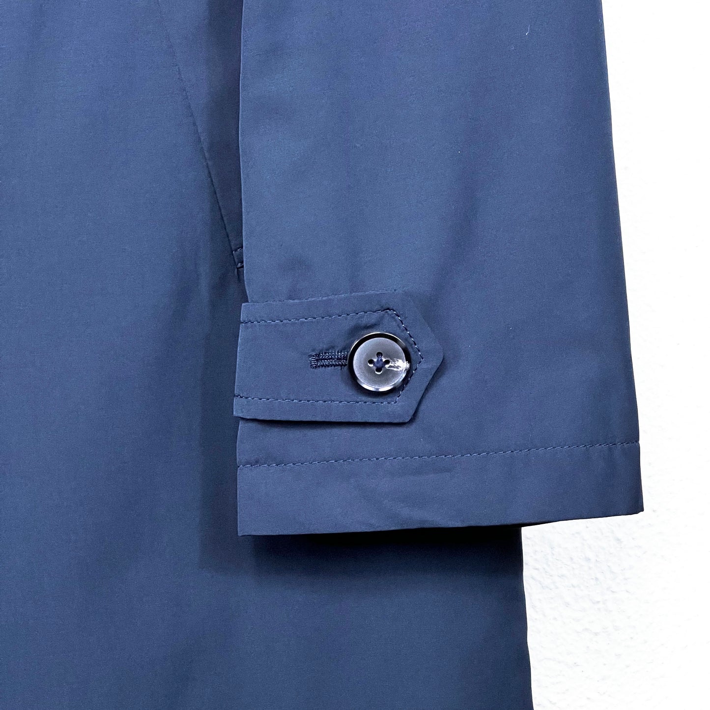 Navy Trench Coat with Detachable Lining
