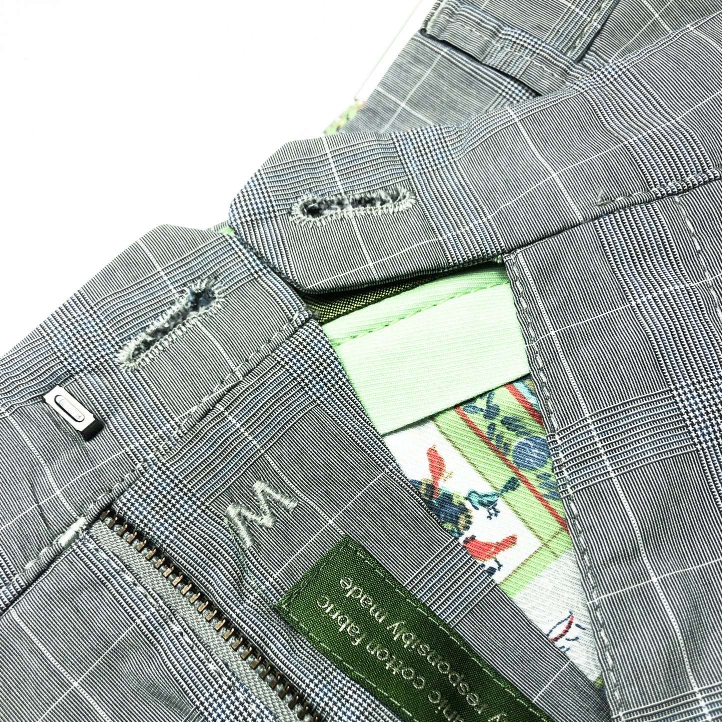 Chino Xadrez Cinza