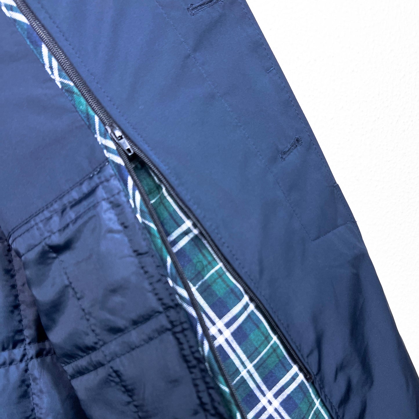 Navy Trench Coat with Detachable Lining