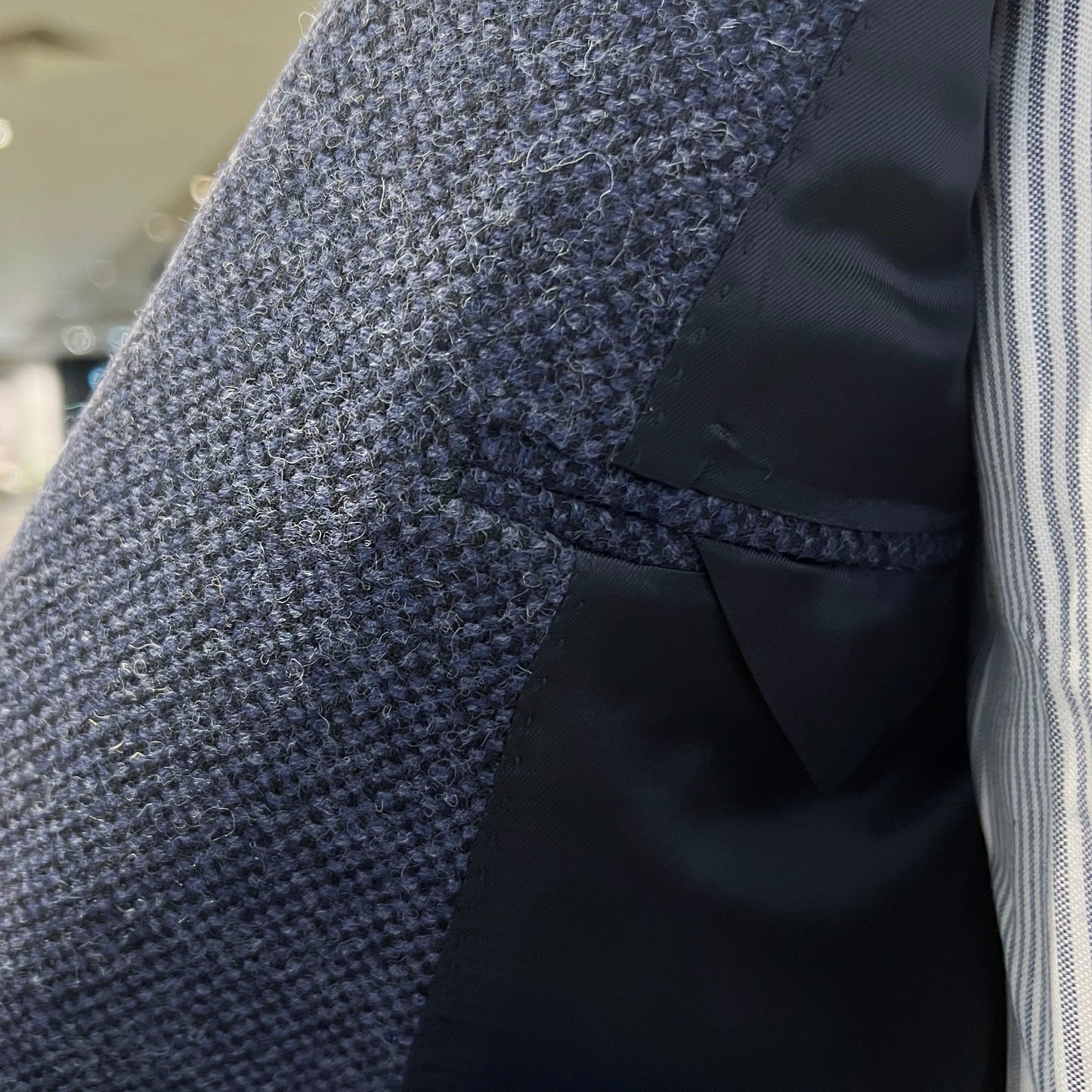 Blue Shetland Tweed Jacket