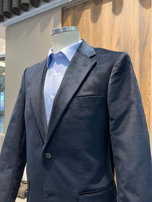Casaco de Bombazine Azul Escuro